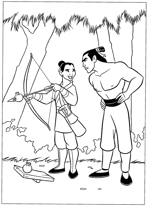 Mulan Colouring Pictures 6