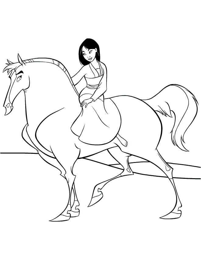 Mulan Colouring Pictures 8