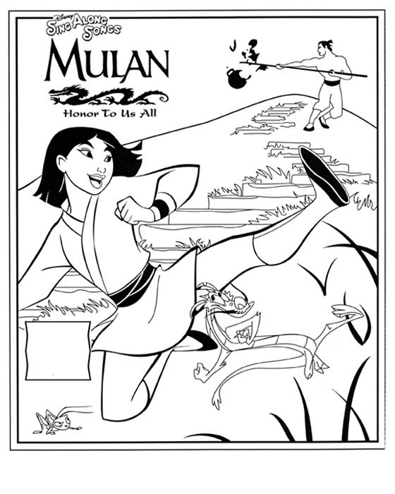 Mulan Colouring Pictures 9