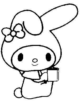 My Melody Colouring Pictures 10