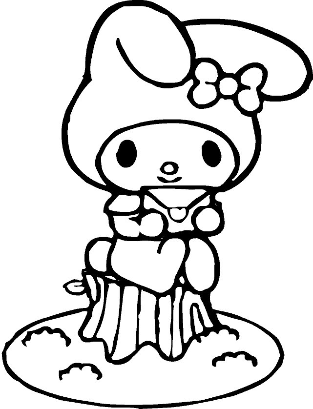 My Melody Colouring Pictures 3