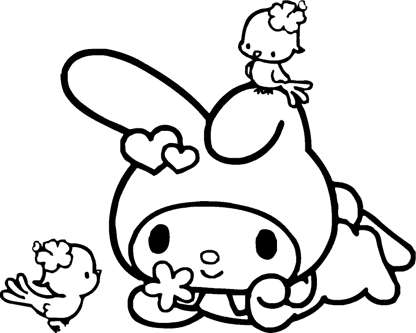 My Melody Colouring Pictures 5