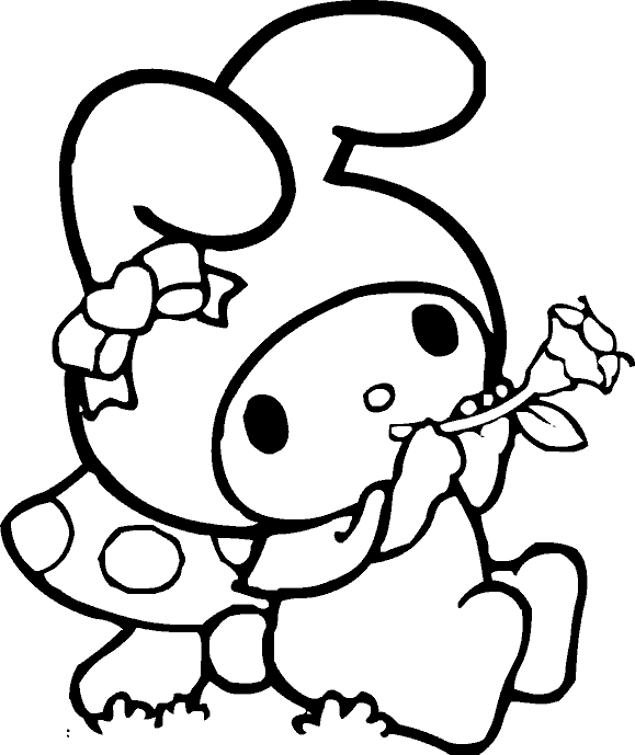 My Melody Colouring Pictures 6