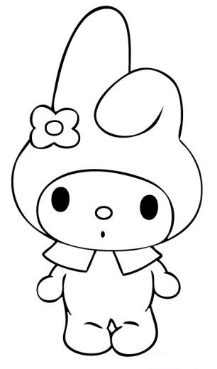 My Melody Colouring Pictures 9