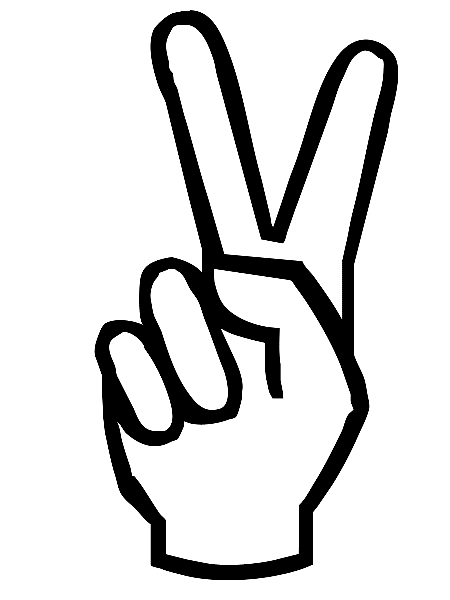 Peace Sign Colouring Pictures 1