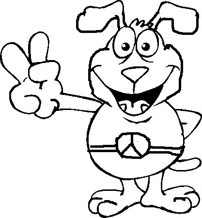 Peace Sign Colouring Pictures 6