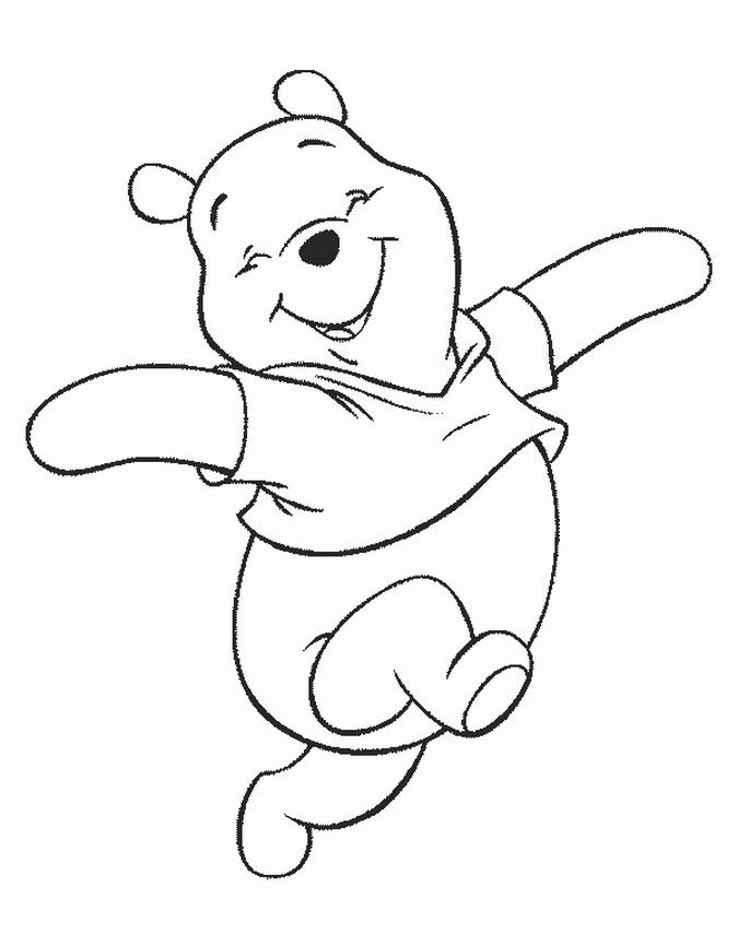 Pooh Bear Colouring Pictures 1