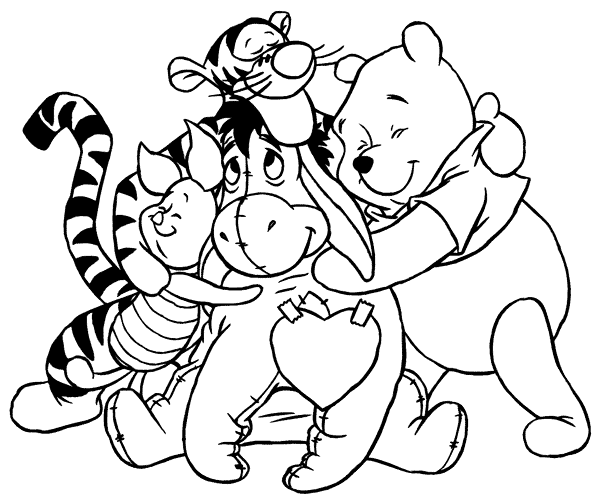 Pooh Bear Colouring Pictures 10