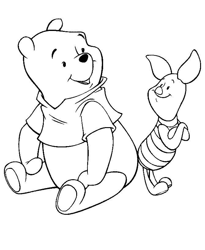 Pooh Bear Colouring Pictures 3