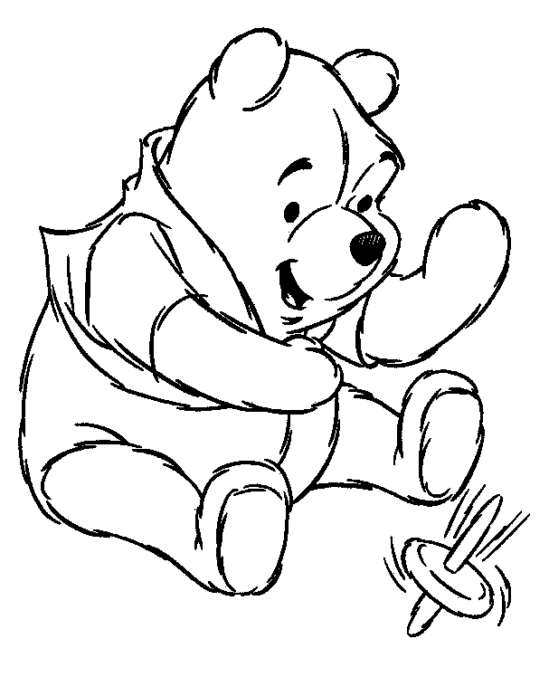 Pooh Bear Colouring Pictures 5