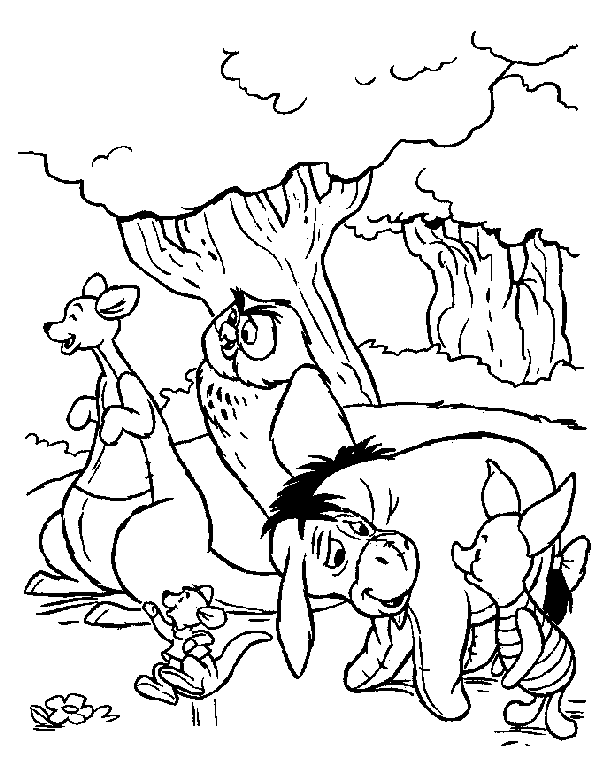 Pooh Bear Colouring Pictures 6