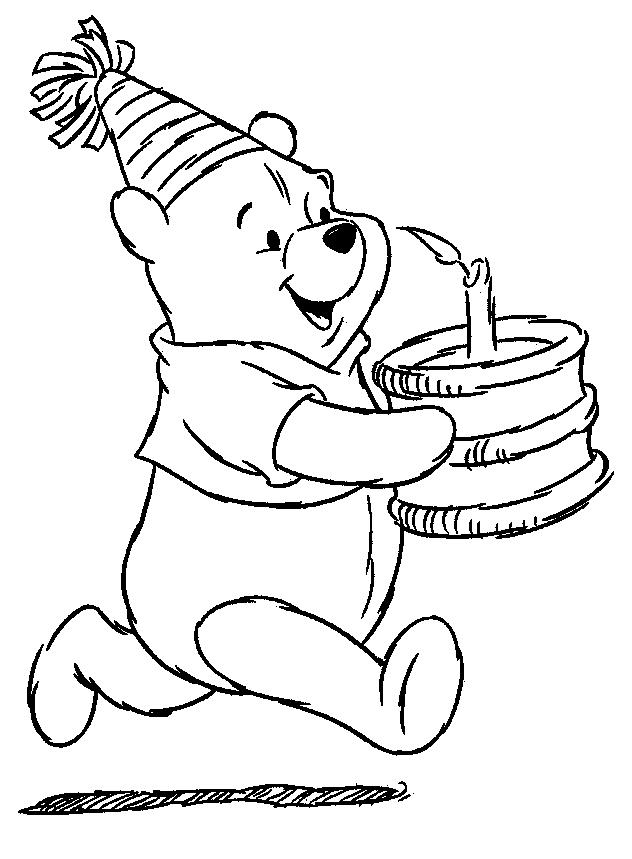 Pooh Bear Colouring Pictures 7