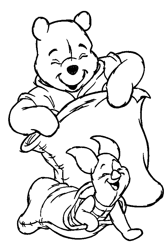 Pooh Bear Colouring Pictures 8