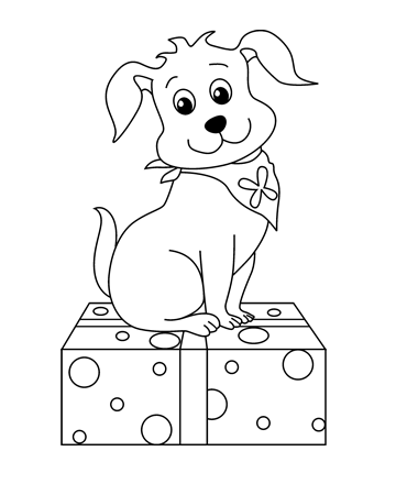 Puppy Colouring Pictures 10