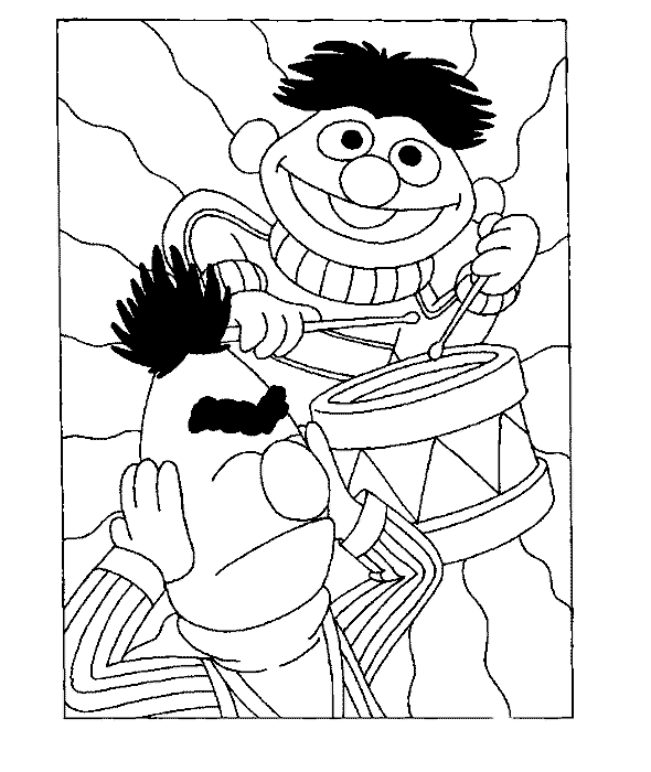 Sesame Street Colouring Pictures 7