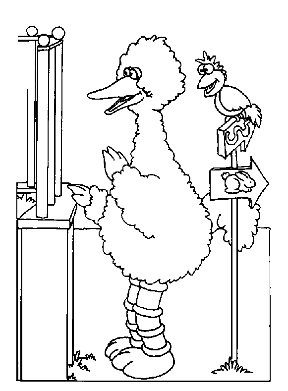 Sesame Street Colouring Pictures 9