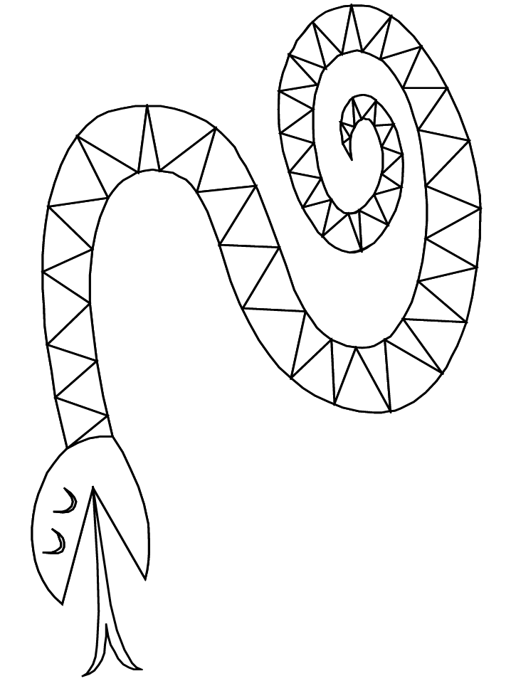 Snake Colouring Pictures 6