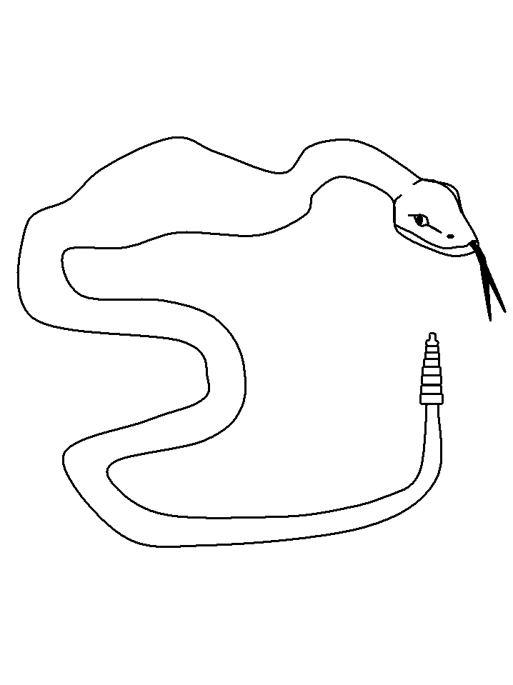 Snake Colouring Pictures 7