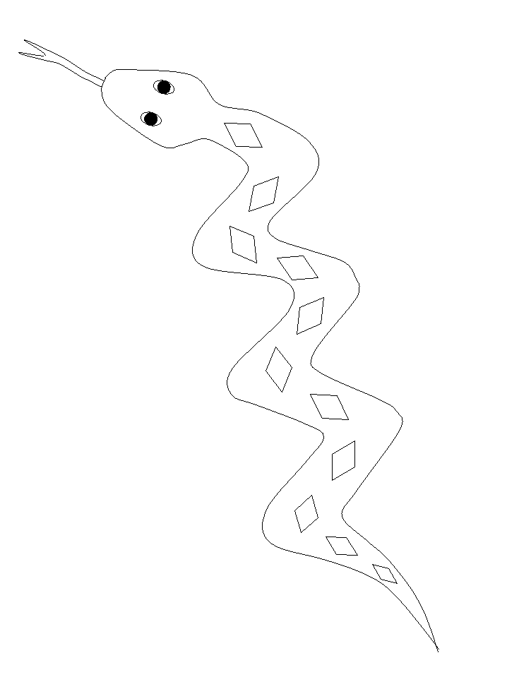 Snake Colouring Pictures 8