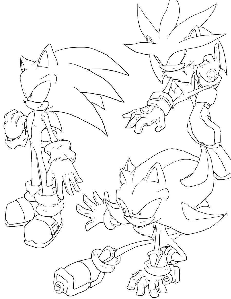 Sonic Colouring Pictures 11