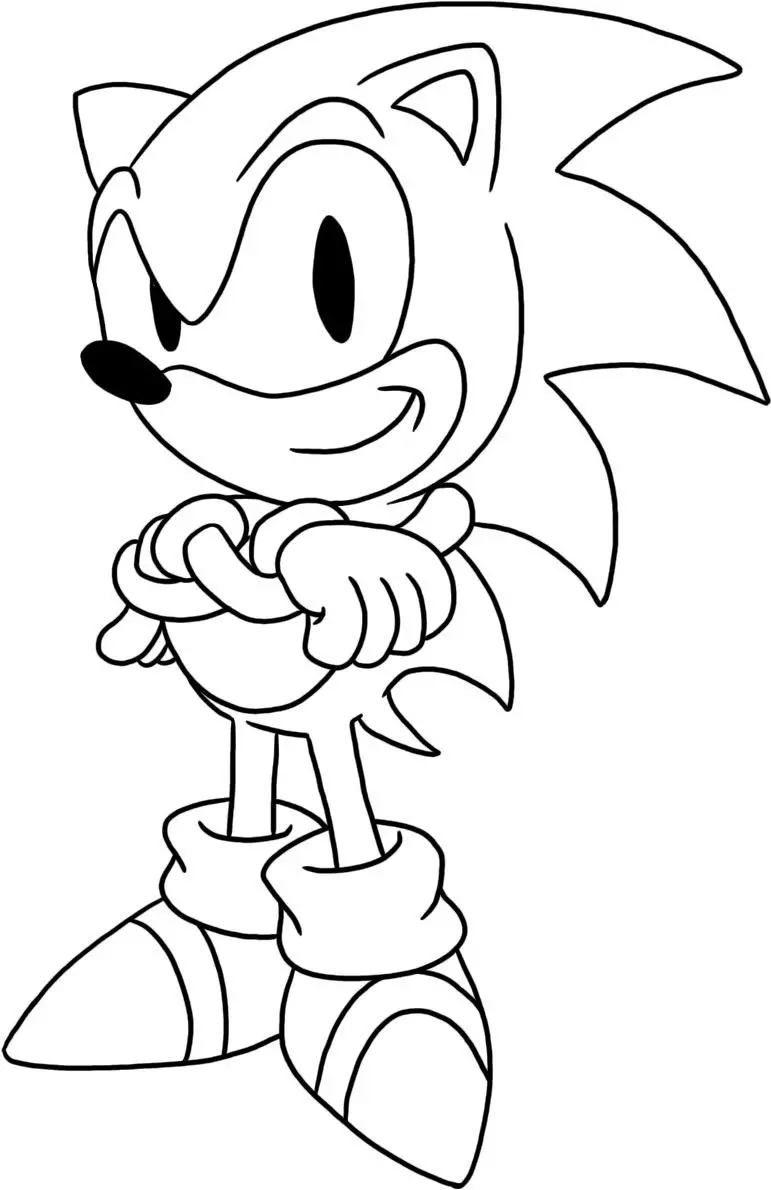Sonic Colouring Pictures 7