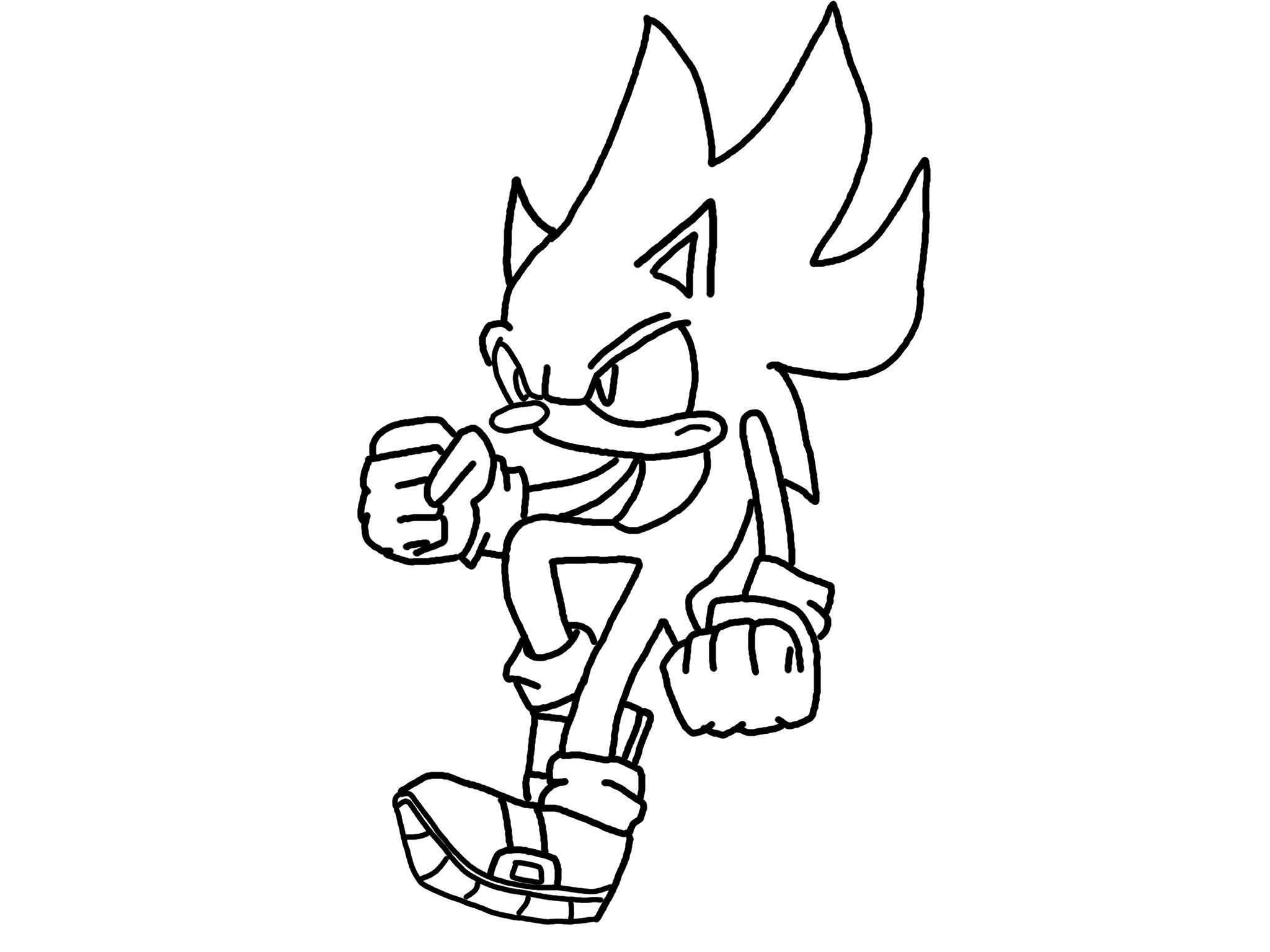 Sonic Colouring Pictures 8