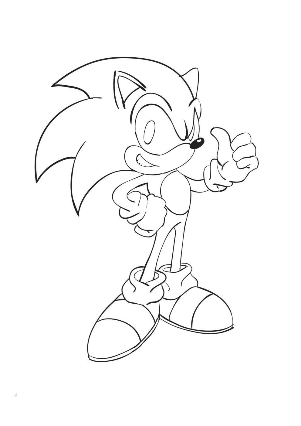 Sonic Colouring Pictures 9