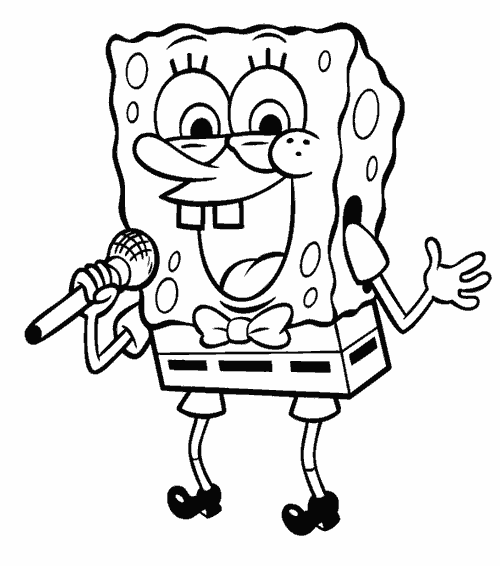 Sponge Bob Colouring Pictures 8