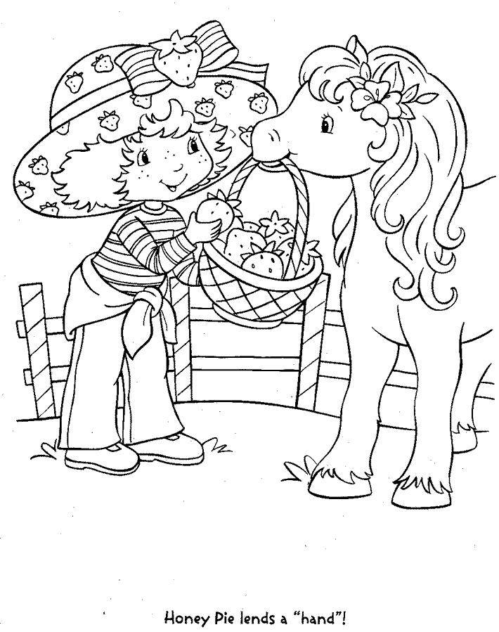Strawberry Shortcake Colouring Pictures 7