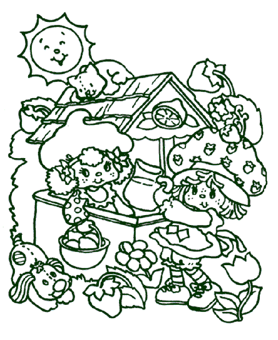 Strawberry Shortcake Colouring Pictures 9