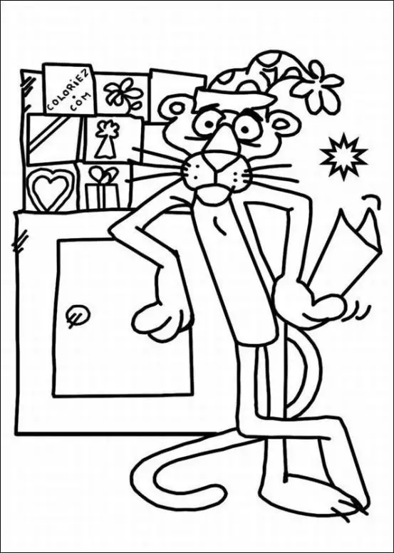 The Pink Panther Show Colouring Pictures 10