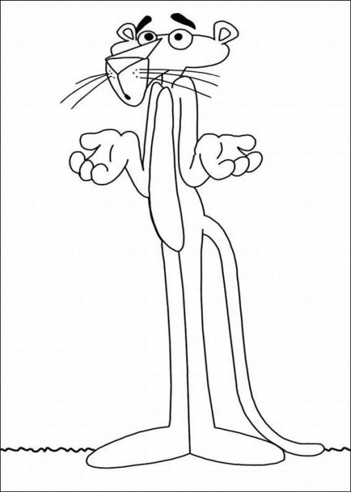 The Pink Panther Show Colouring Pictures 7