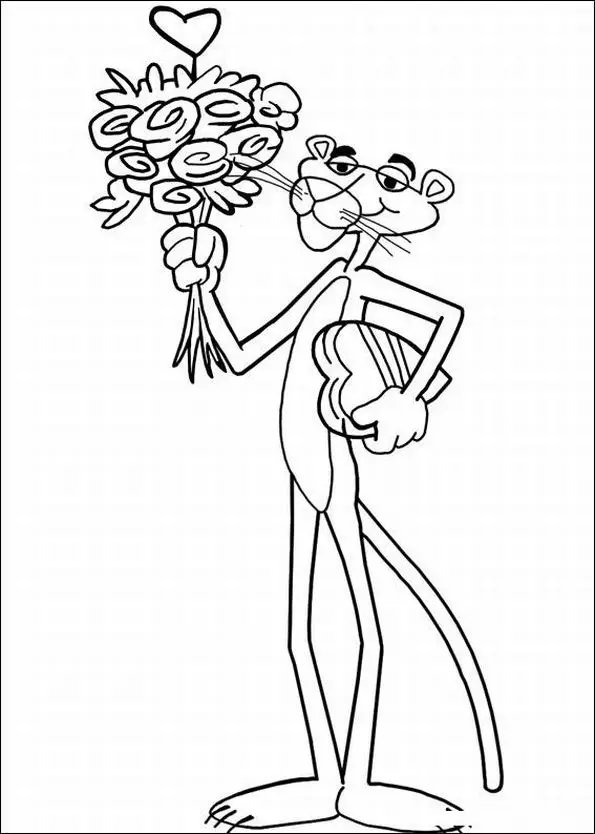 The Pink Panther Show Colouring Pictures 9