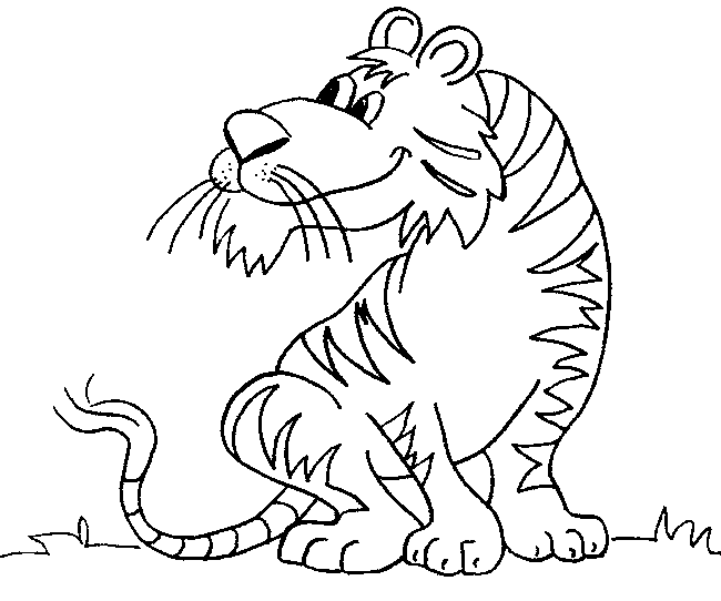 Tiger Colouring Pictures 5