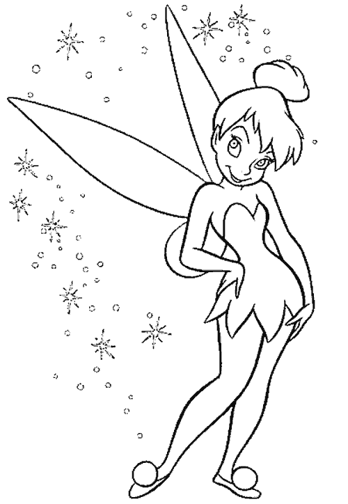 Tinkerbell Colouring Pictures to Print 12