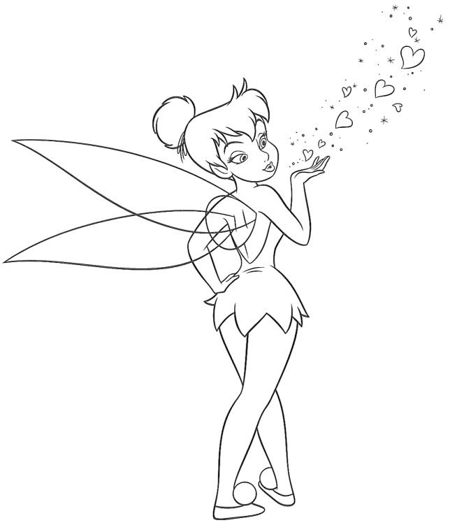 Tinkerbell Colouring Pictures to Print 2