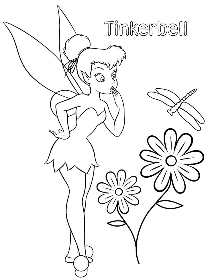 Tinkerbell Colouring Pictures to Print 4