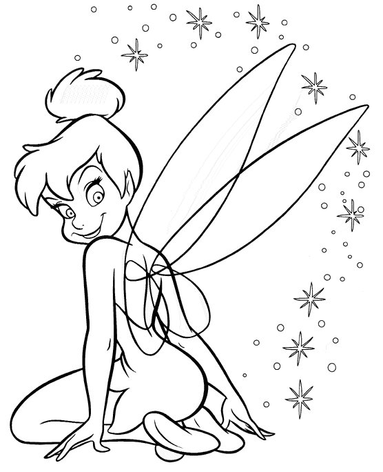 Tinkerbell Colouring Pictures to Print 9
