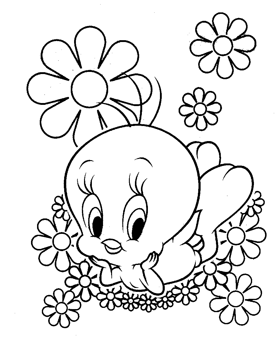 Tweety Bird Colouring Pictures 1