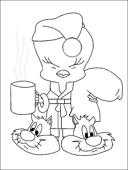Tweety Bird Colouring Pictures 10