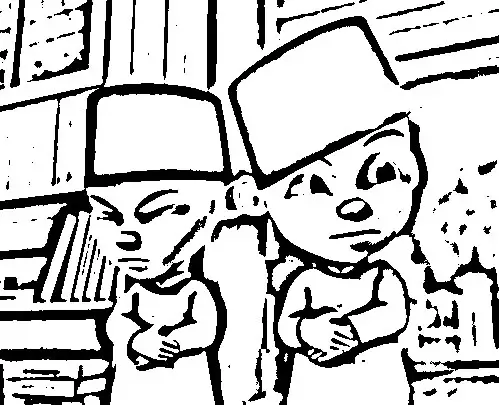 Upin Ipin Colouring Pictures 11