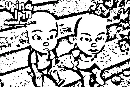 Upin Ipin Colouring Pictures 7