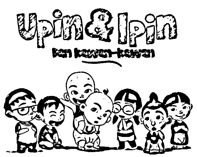 Upin Ipin Colouring Pictures 8