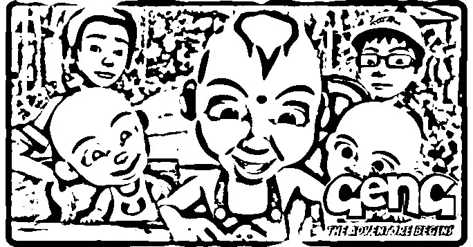 Upin Ipin Colouring Pictures 9