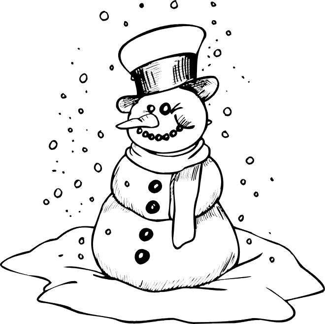 Winter Colouring Pictures 2