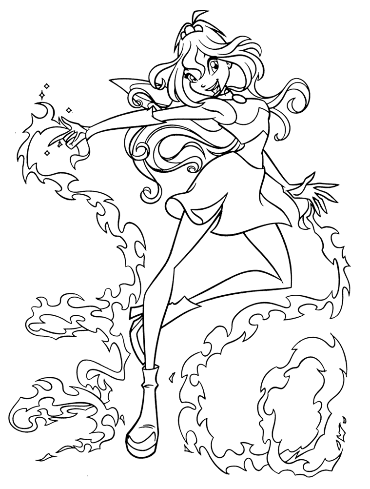Winx Club Colouring Pictures 2