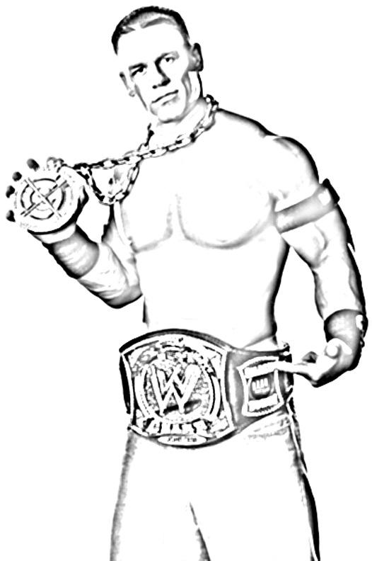 WWE Colouring Pictures 12