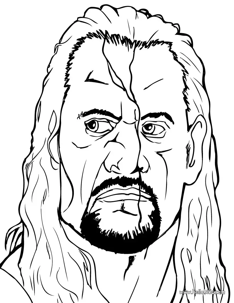 WWE Colouring Pictures 5