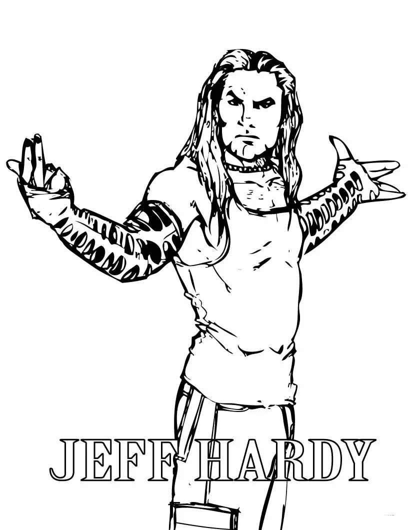 WWE Colouring Pictures 6