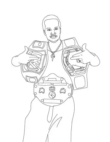 WWE Colouring Pictures 7